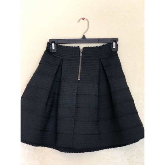 Devlin Deep Black Womens Size Xs Textured Skirt - Picture 6 of 12